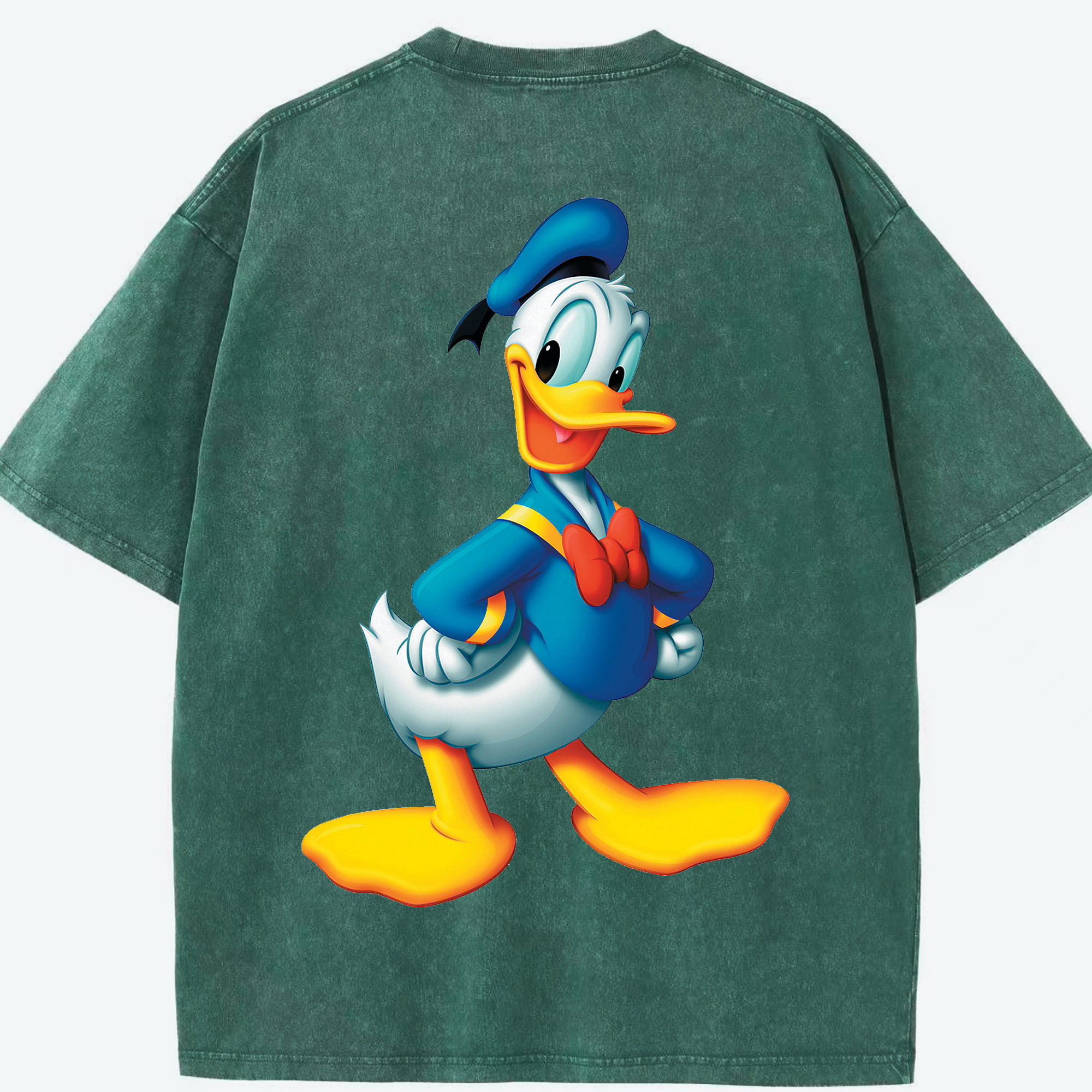 （画像用） ミッキーマウス Mickey Mouse 綿100% ヴィンテージ風 半袖Tシャツ（背面プリント）